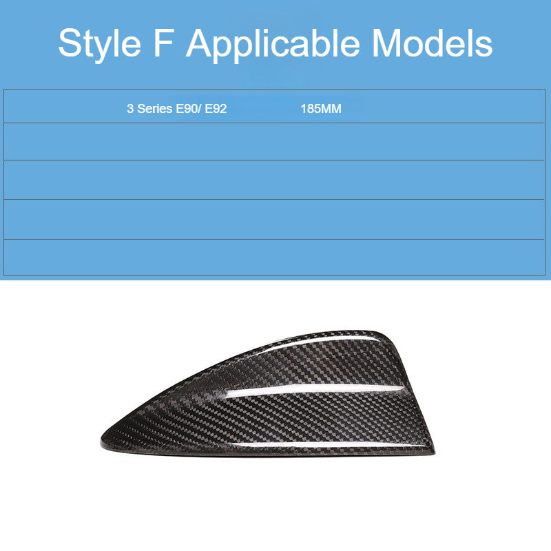Premium 3D Dry Carbon Fiber Shark Fin Antenna Cover for BMW (F/G Chassis) - Genuine 3K Twill Sourced with Japanese Raw Materials