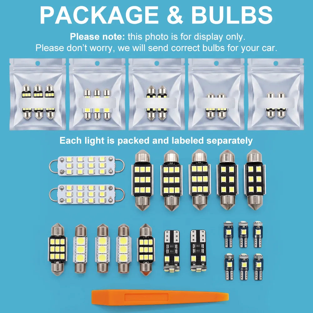 2007-2016 Audi A5 S5 RS5 8T LED Interior Light Kit (16-Piece) - Canbus Error Free