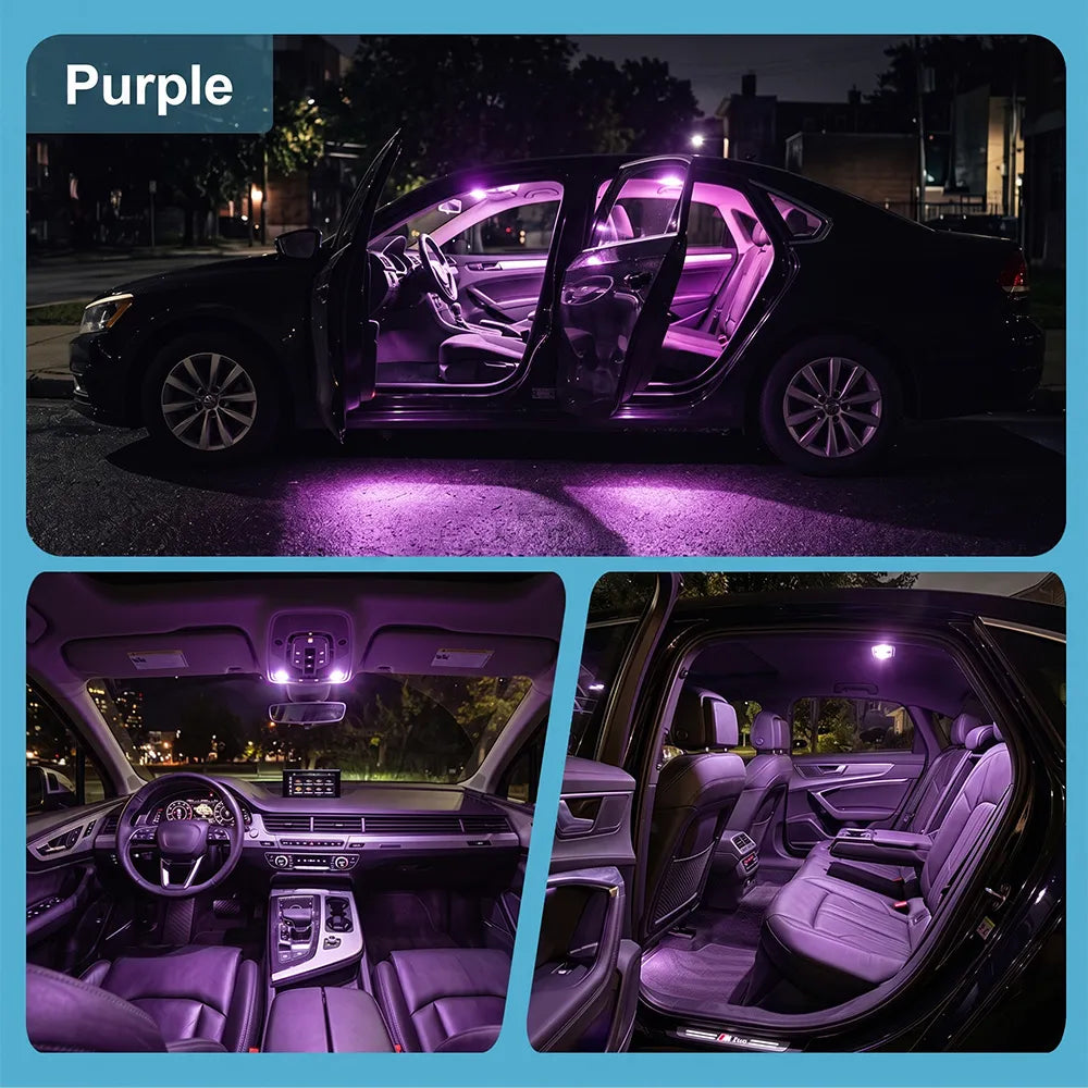 2003-2010 Audi A8 S8 D3 LED Interior Light Kit (14-Piece) - Canbus Error Free