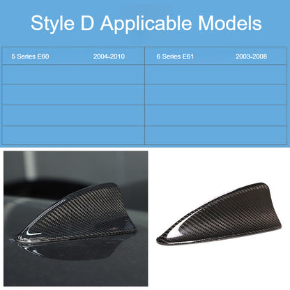 Premium 3D Dry Carbon Fiber Shark Fin Antenna Cover for BMW (F/G Chassis) - Genuine 3K Twill Sourced with Japanese Raw Materials