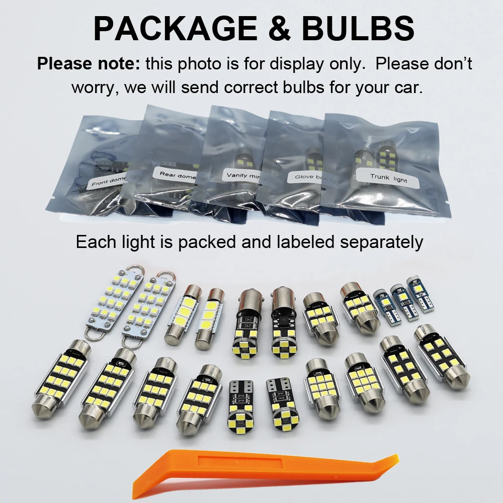 2010-2018 Audi A1 8X LED Interior Light Kit (8-Piece) - Canbus Error Free
