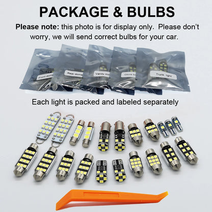 2010-2018 Audi A1 8X LED Interior Light Kit (8-Piece) - Canbus Error Free
