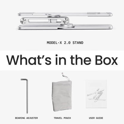 The Ultimate Nomadic Workspace™ | Foldable Keyboard & Mechanical Swivel Stand Combo