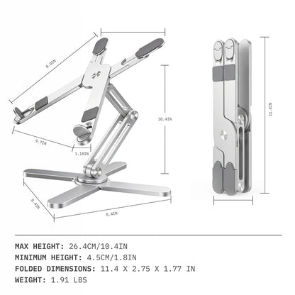 The Ultimate Nomadic Workspace™ | Foldable Keyboard & Mechanical Swivel Stand Combo