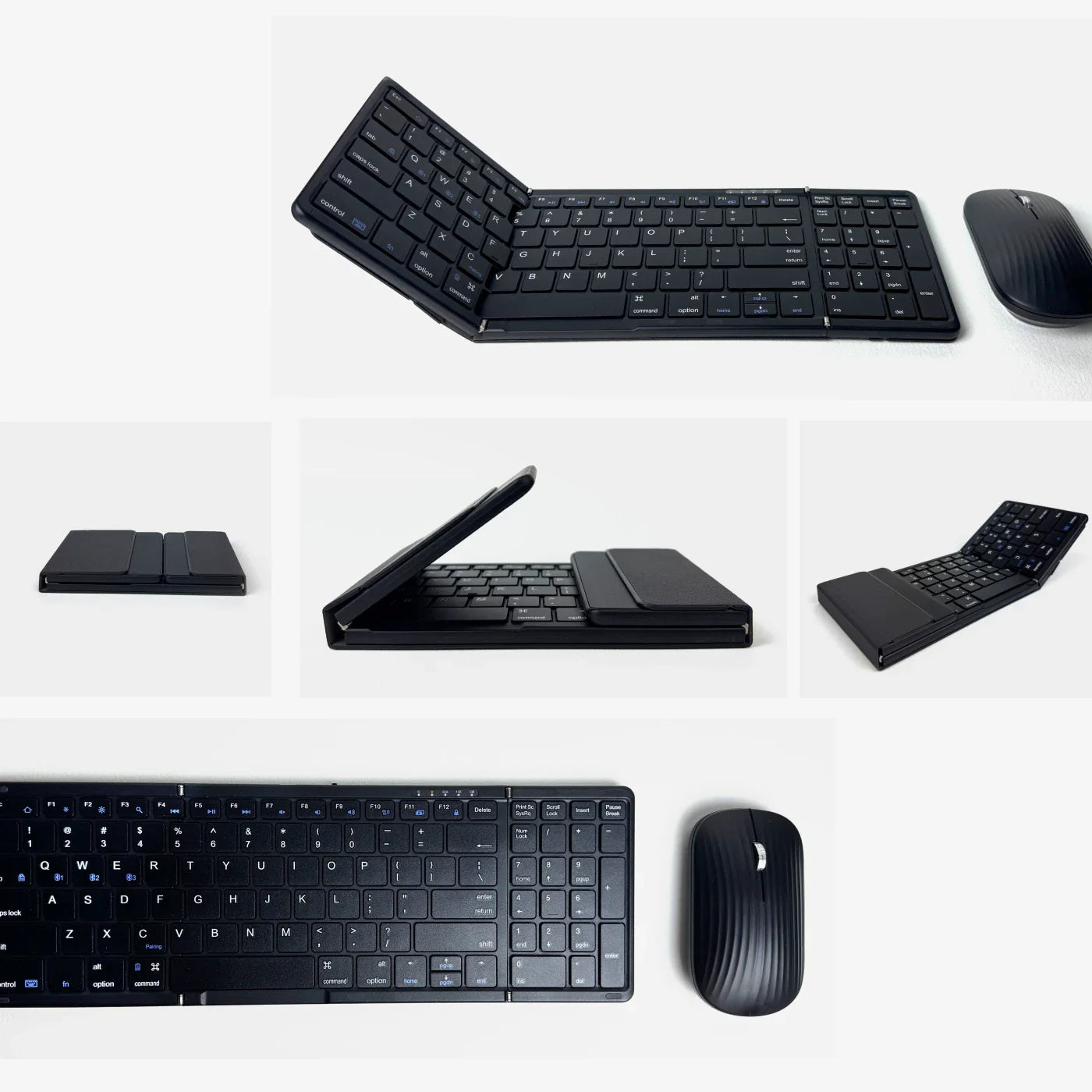 The Ultimate Nomadic Workspace™ | Foldable Keyboard & Mechanical Swivel Stand Combo