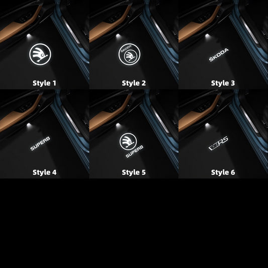 Skoda Compatible Car Door Puddle Lights
