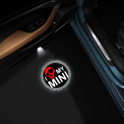 MINI Compatible Car Door Puddle Lights - Detail View
