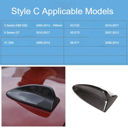 Premium 3D Dry Carbon Fiber Shark Fin Antenna Cover for BMW (F/G Chassis) - Genuine 3K Twill Sourced with Japanese Raw Mat...